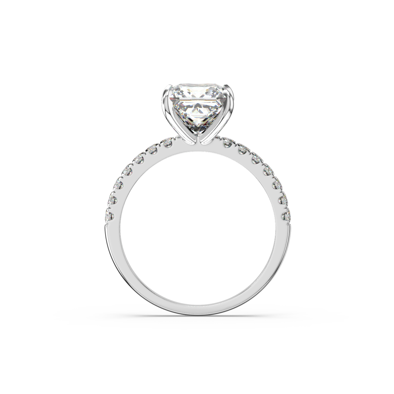 Princess Pave Diamond Ring - Fine Diamond Jewellery by Sapphiro