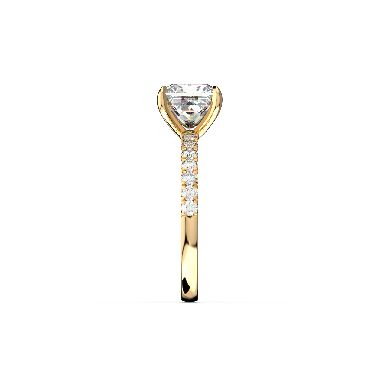 Princess Pave Diamond Ring - Fine Diamond Jewellery by Sapphiro