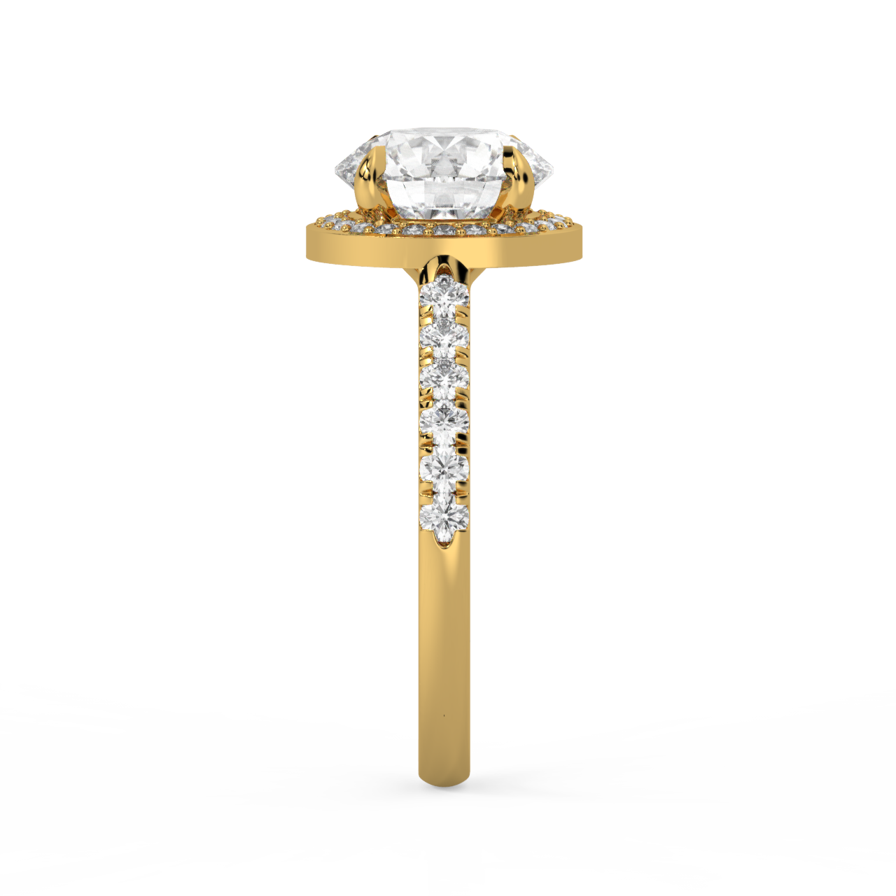 Round Halo Diamond Ring - Fine Diamond Jewellery by Sapphiro