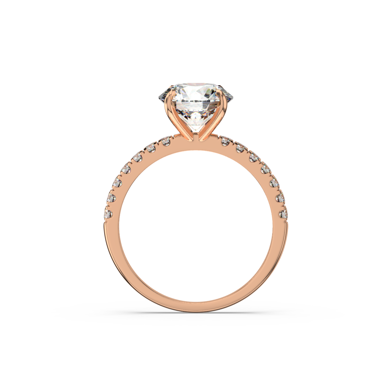 Round Pave Diamond Ring - Fine Diamond Jewellery by Sapphiro