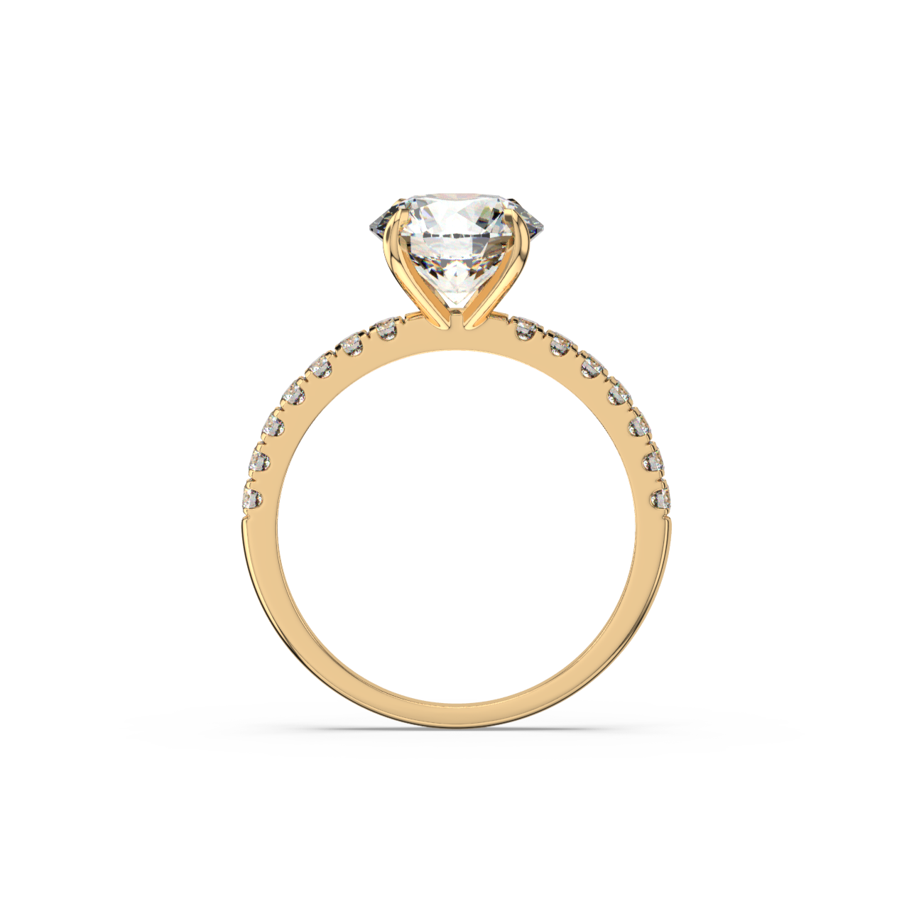 Round Pave Diamond Ring - Fine Diamond Jewellery by Sapphiro