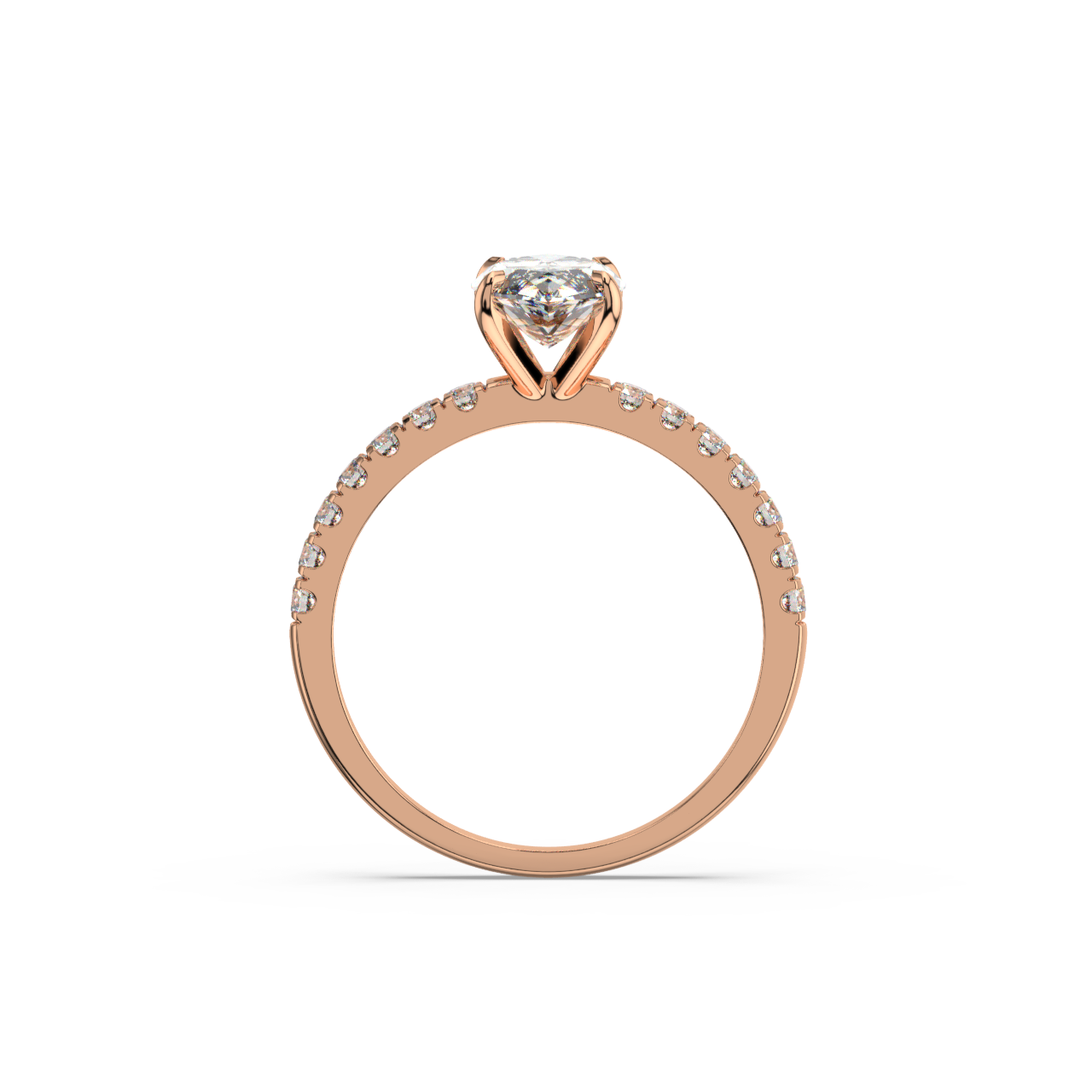 Marquise Pave Diamond Ring - Fine Diamond Jewellery by Sapphiro