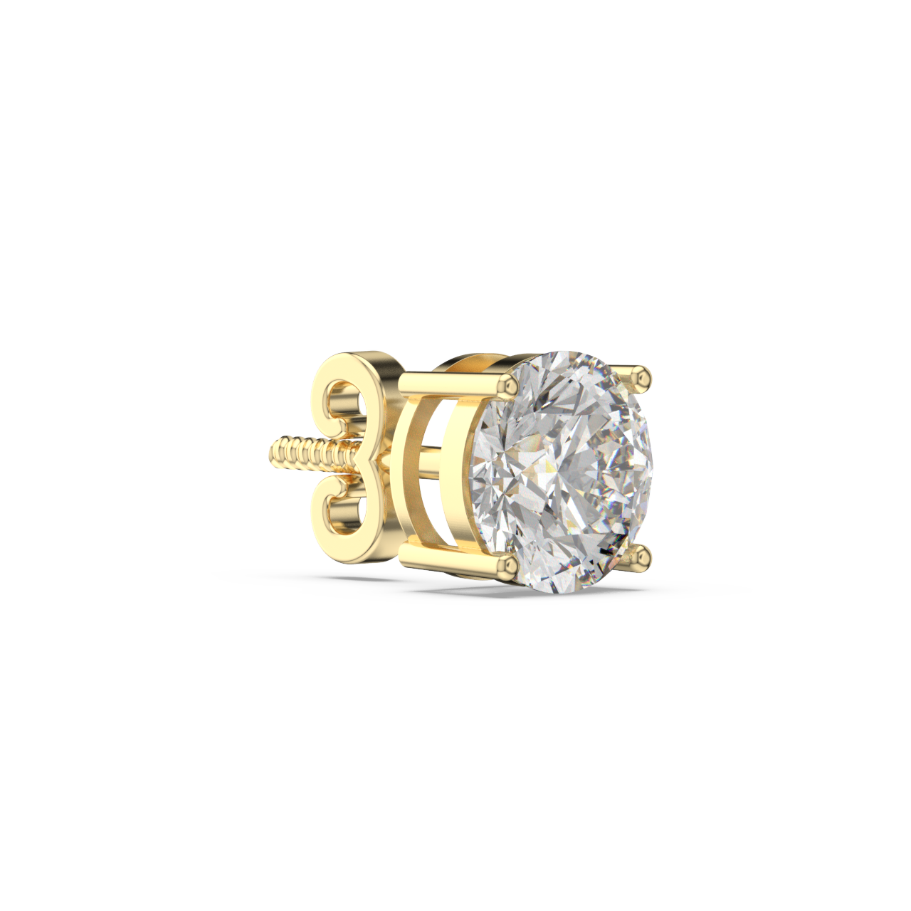 Classic Solitaire Round Studs - Fine Diamond Jewellery by Sapphiro