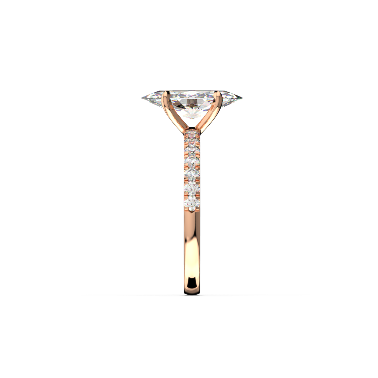 Marquise Pave Diamond Ring - Fine Diamond Jewellery by Sapphiro