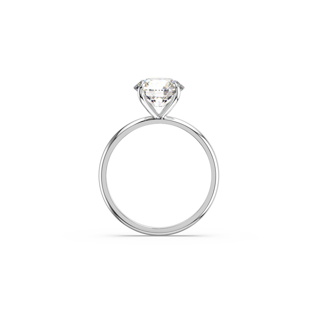 Round Solitaire Diamond Ring - Fine Diamond Jewellery by Sapphiro