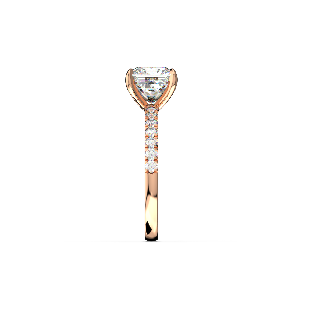 Princess Pave Diamond Ring - Fine Diamond Jewellery by Sapphiro