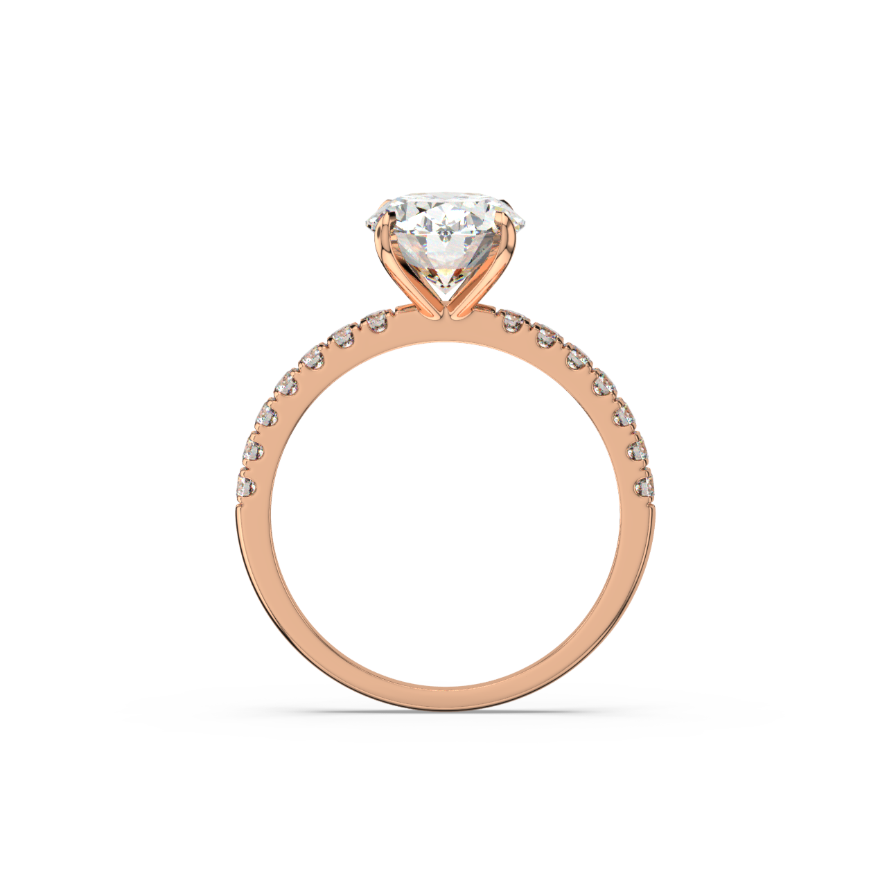 Oval Pave Diamond Ring - Fine Diamond Jewellery by Sapphiro