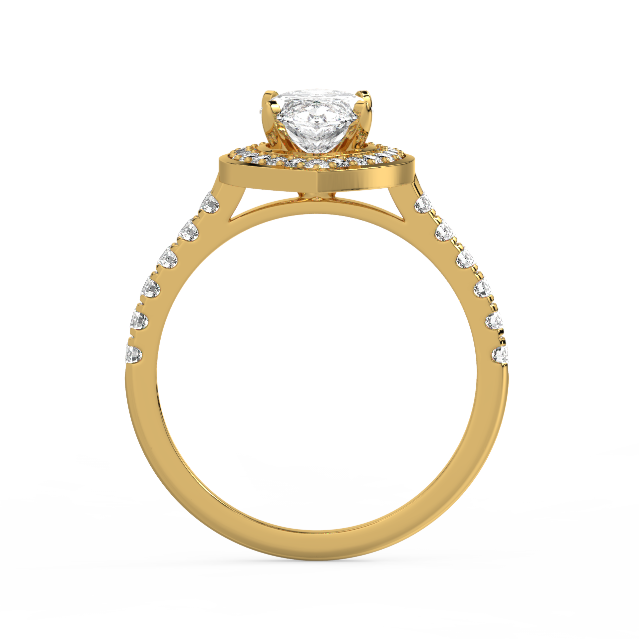 Marquise Halo Diamond Ring - Fine Diamond Jewellery by Sapphiro