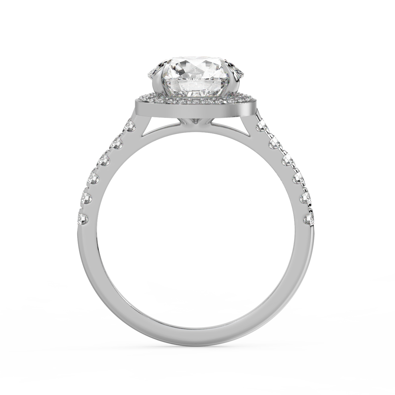 Round Halo Diamond Ring - Fine Diamond Jewellery by Sapphiro