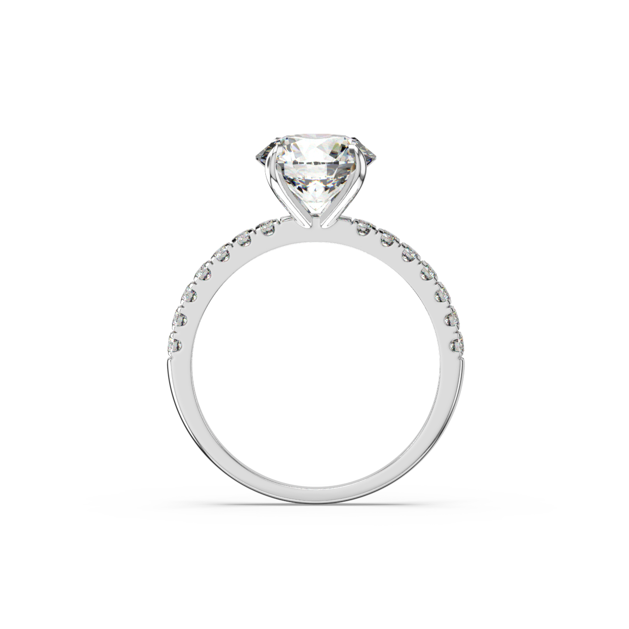 Round Pave Diamond Ring - Fine Diamond Jewellery by Sapphiro