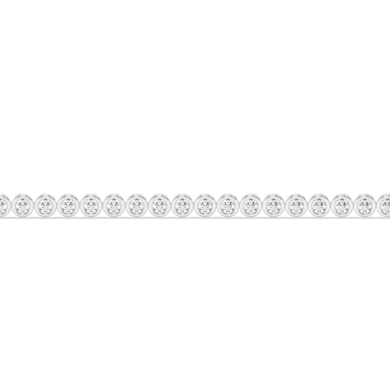 Melee Bezel Set Round Tennis Lab Diamond Bracelet - Fine Diamond Jewellery by Sapphiro