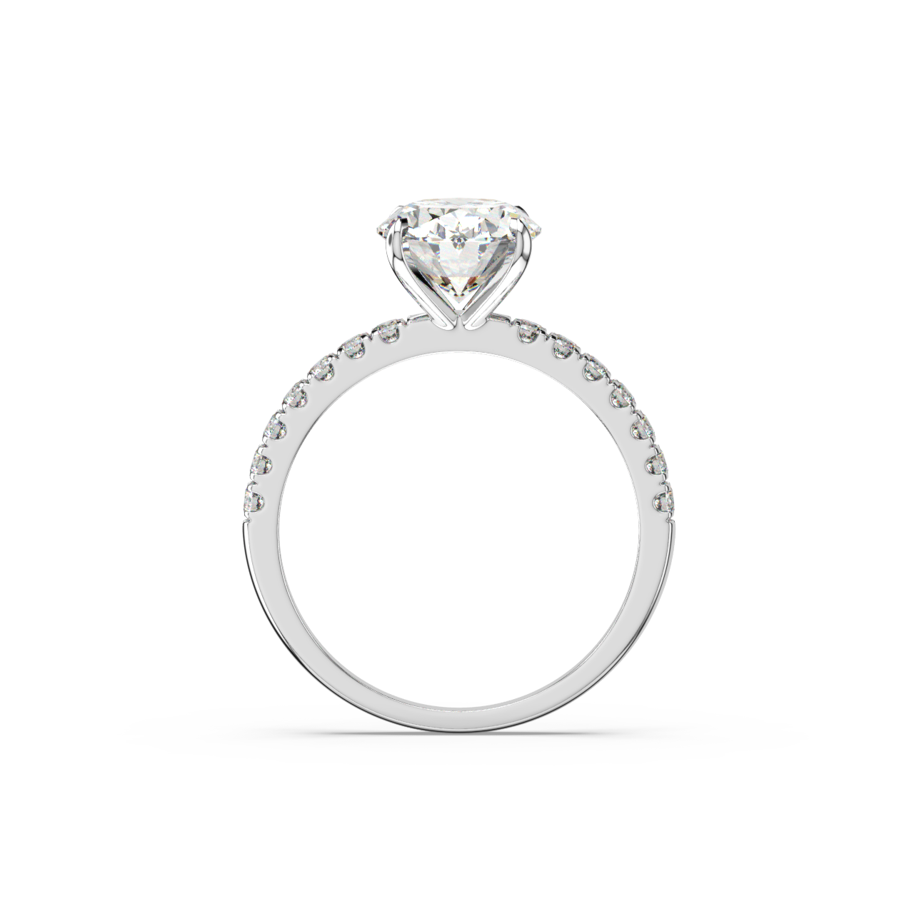 Oval Pave Diamond Ring - Fine Diamond Jewellery by Sapphiro