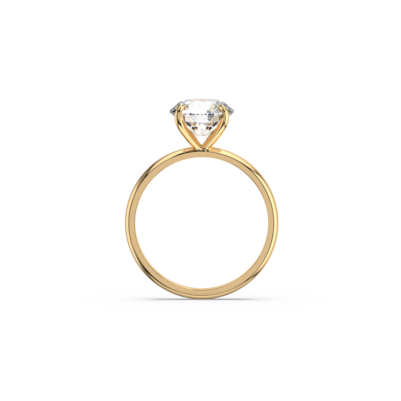 Round Solitaire Diamond Ring - Fine Diamond Jewellery by Sapphiro