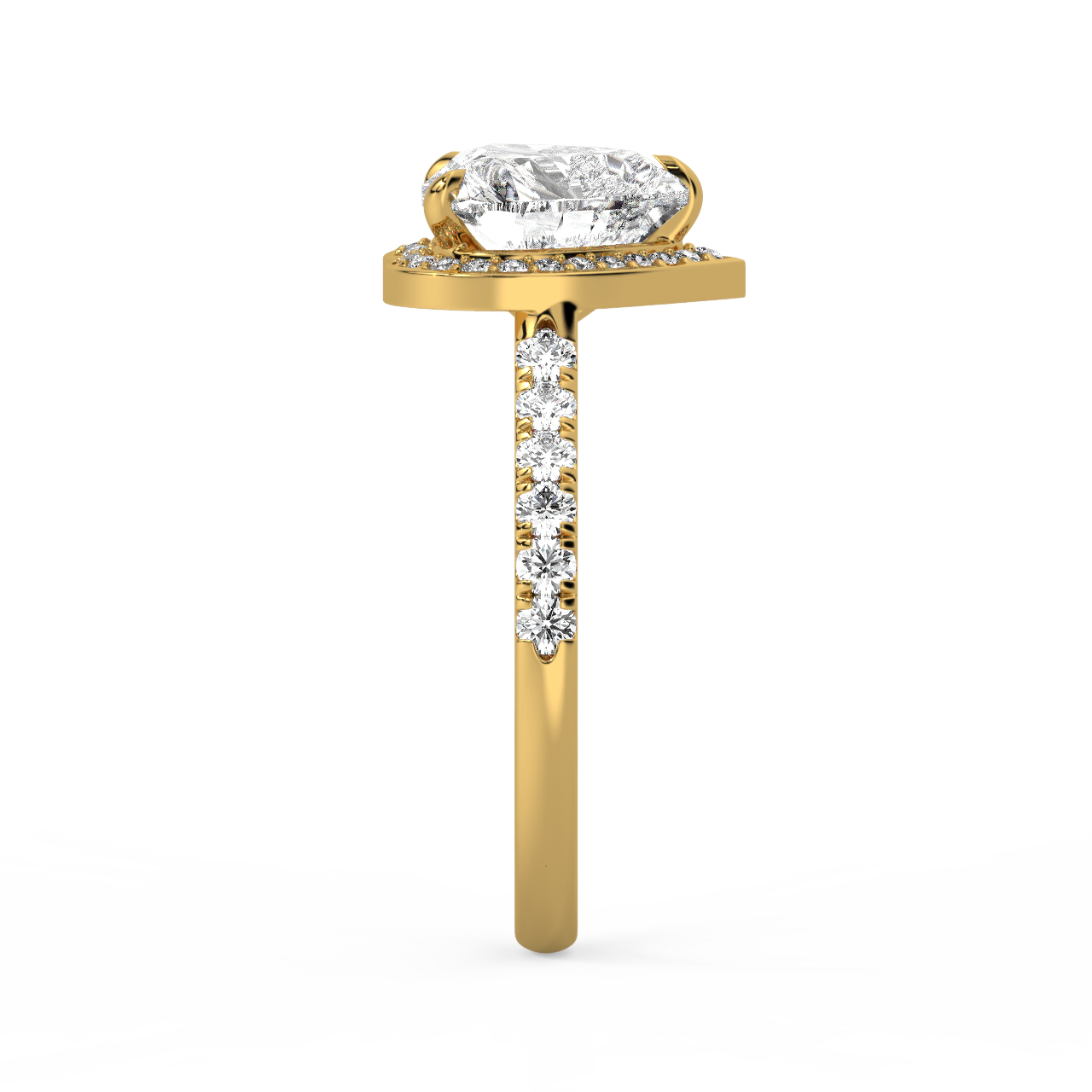 Heart Halo Diamond Ring - Fine Diamond Jewellery by Sapphiro