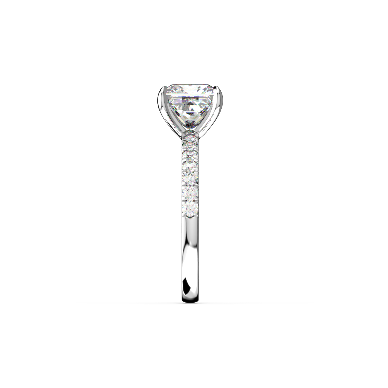 Princess Pave Diamond Ring - Fine Diamond Jewellery by Sapphiro