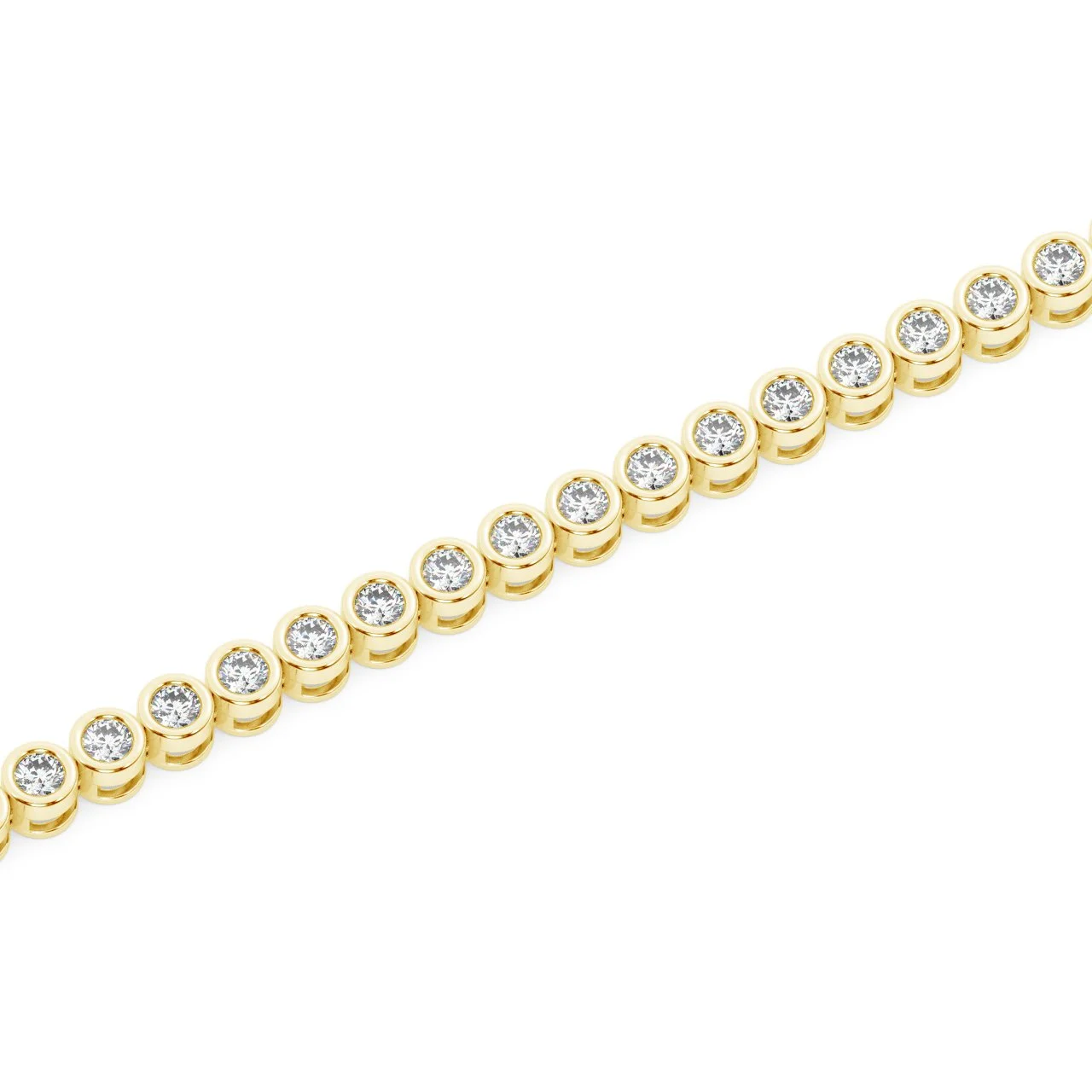 Melee Bezel Set Round Tennis Lab Diamond Bracelet - Fine Diamond Jewellery by Sapphiro