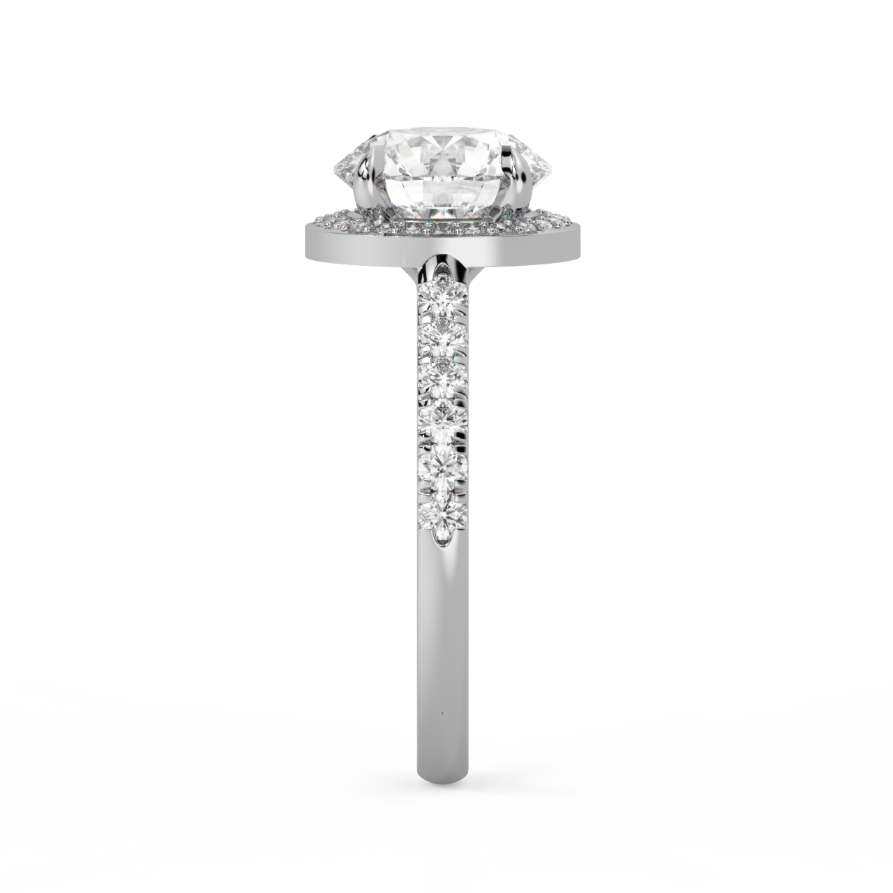 Round Halo Diamond Ring - Fine Diamond Jewellery by Sapphiro