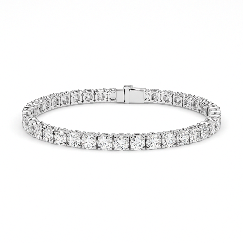 0.30 Carat Each Round Tennis Lab Diamond Bracelet - Fine Diamond Jewellery by Sapphiro