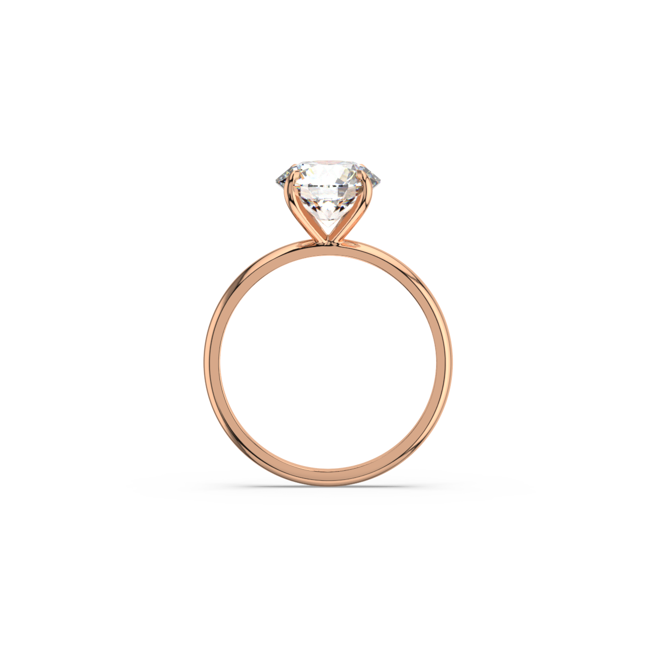 Round Solitaire Diamond Ring - Fine Diamond Jewellery by Sapphiro
