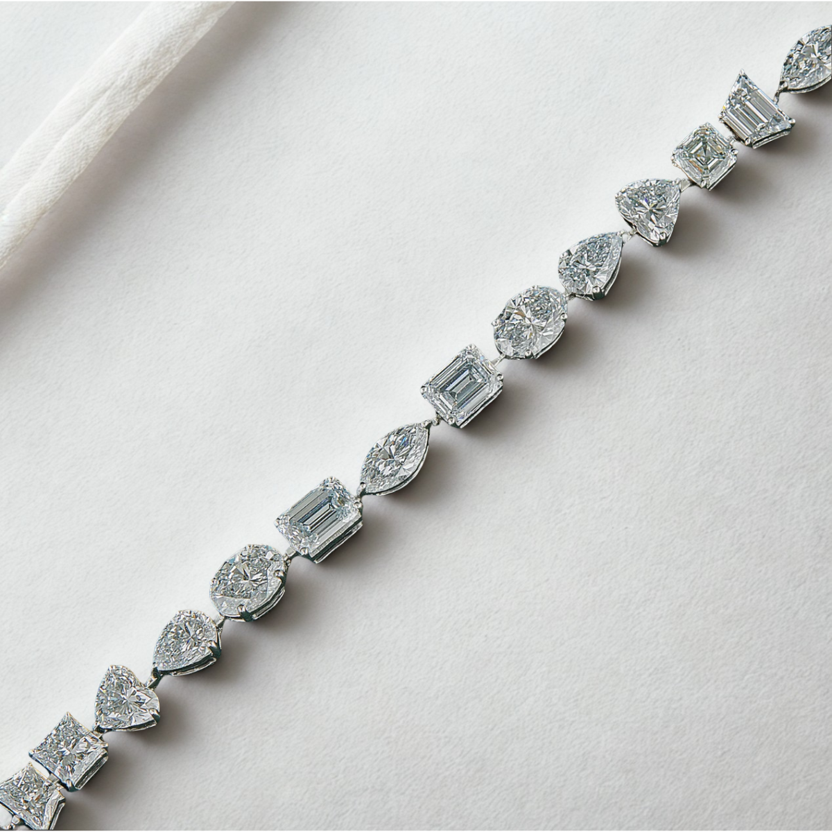 0.50 Each Fancy Shapes Mixed Tennis Lab Diamond Bracelet - Fine Diamond Jewellery by Sapphiro