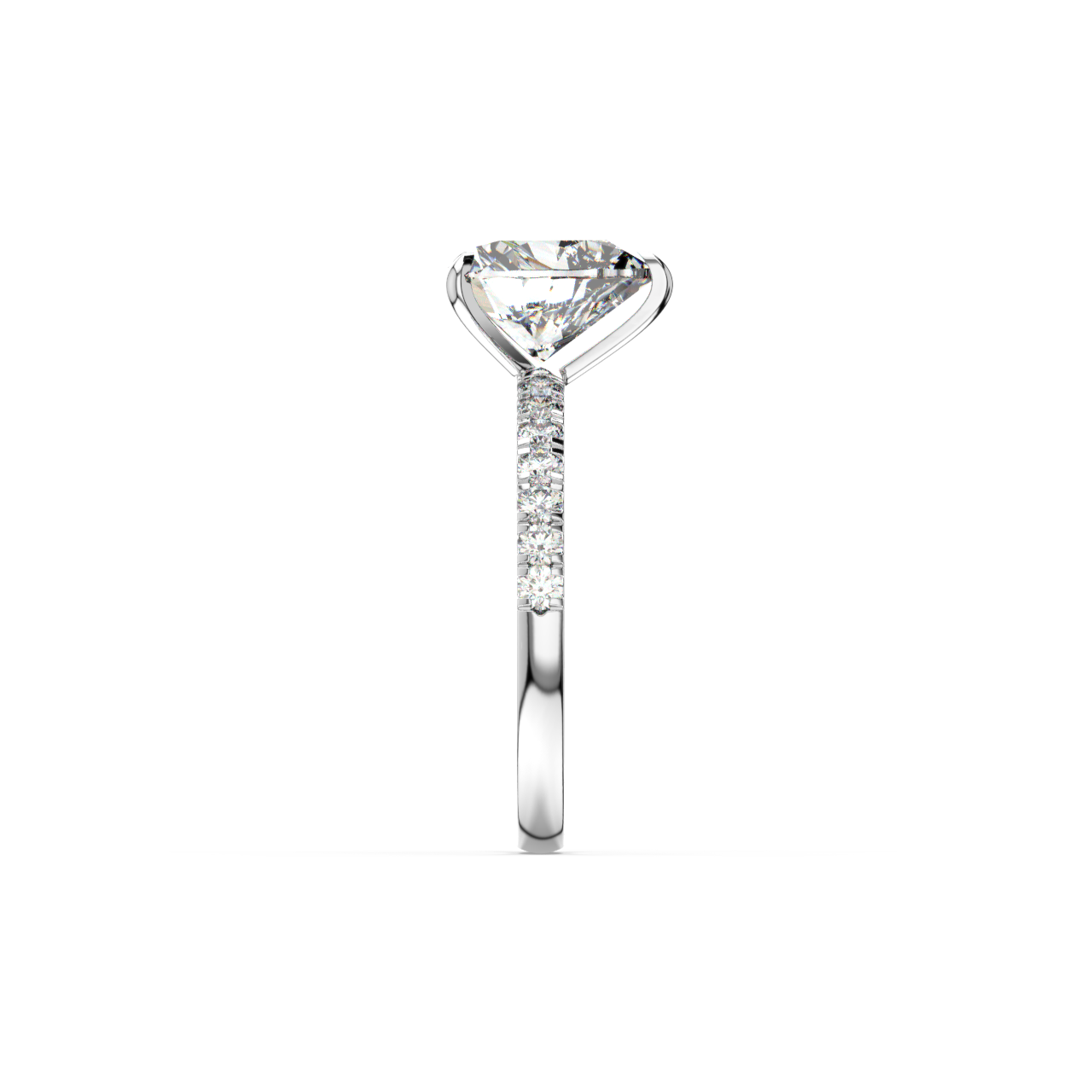 Heart Pave Diamond Ring - Fine Diamond Jewellery by Sapphiro