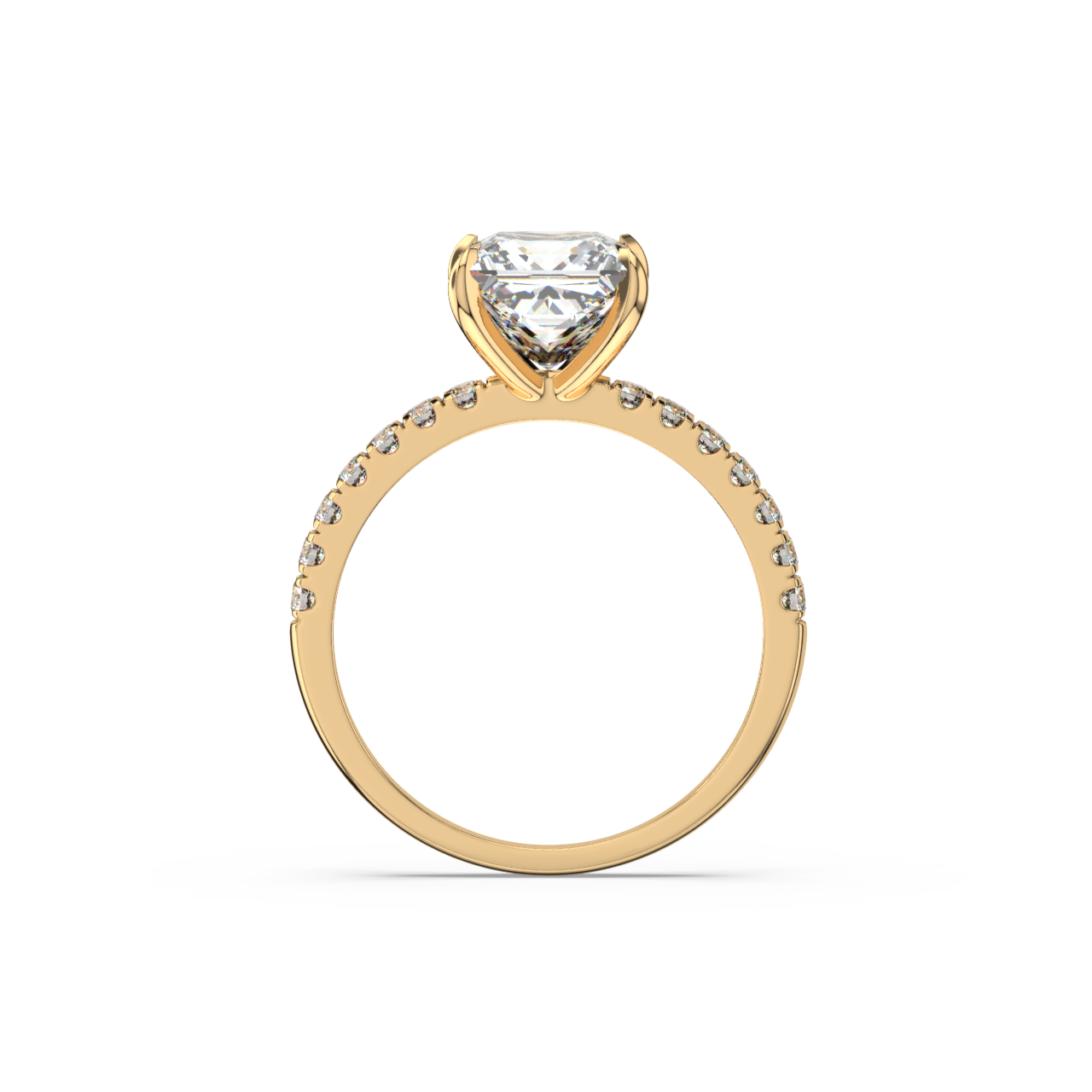 Princess Pave Diamond Ring - Fine Diamond Jewellery by Sapphiro