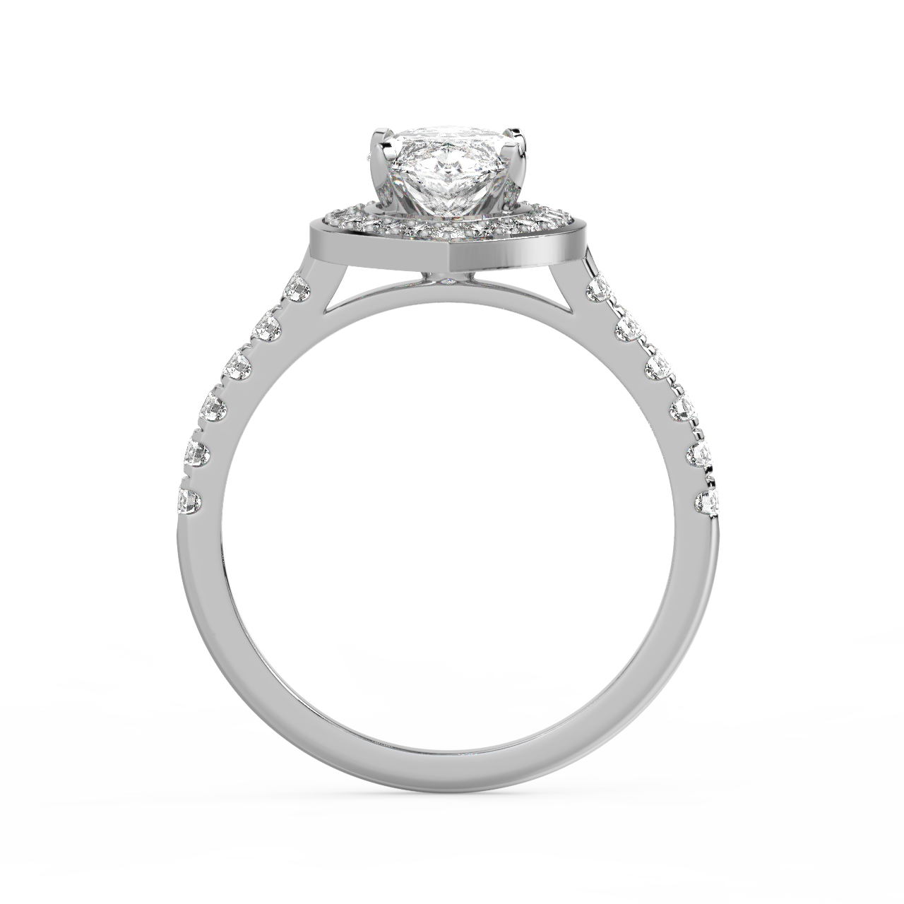 Marquise Halo Diamond Ring - Fine Diamond Jewellery by Sapphiro