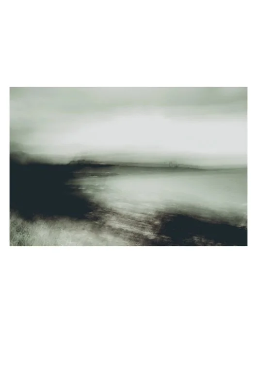 subjective-view-bay a white lit bay in northumbria by Frankie McAllister