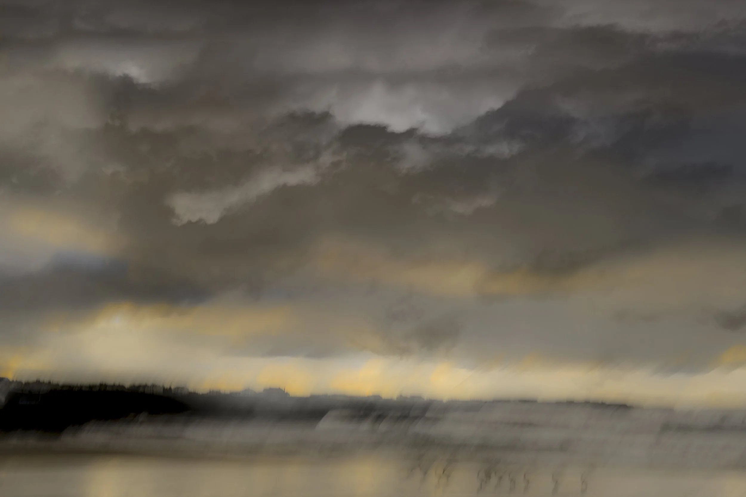 Dividing Lines impressionist seascape