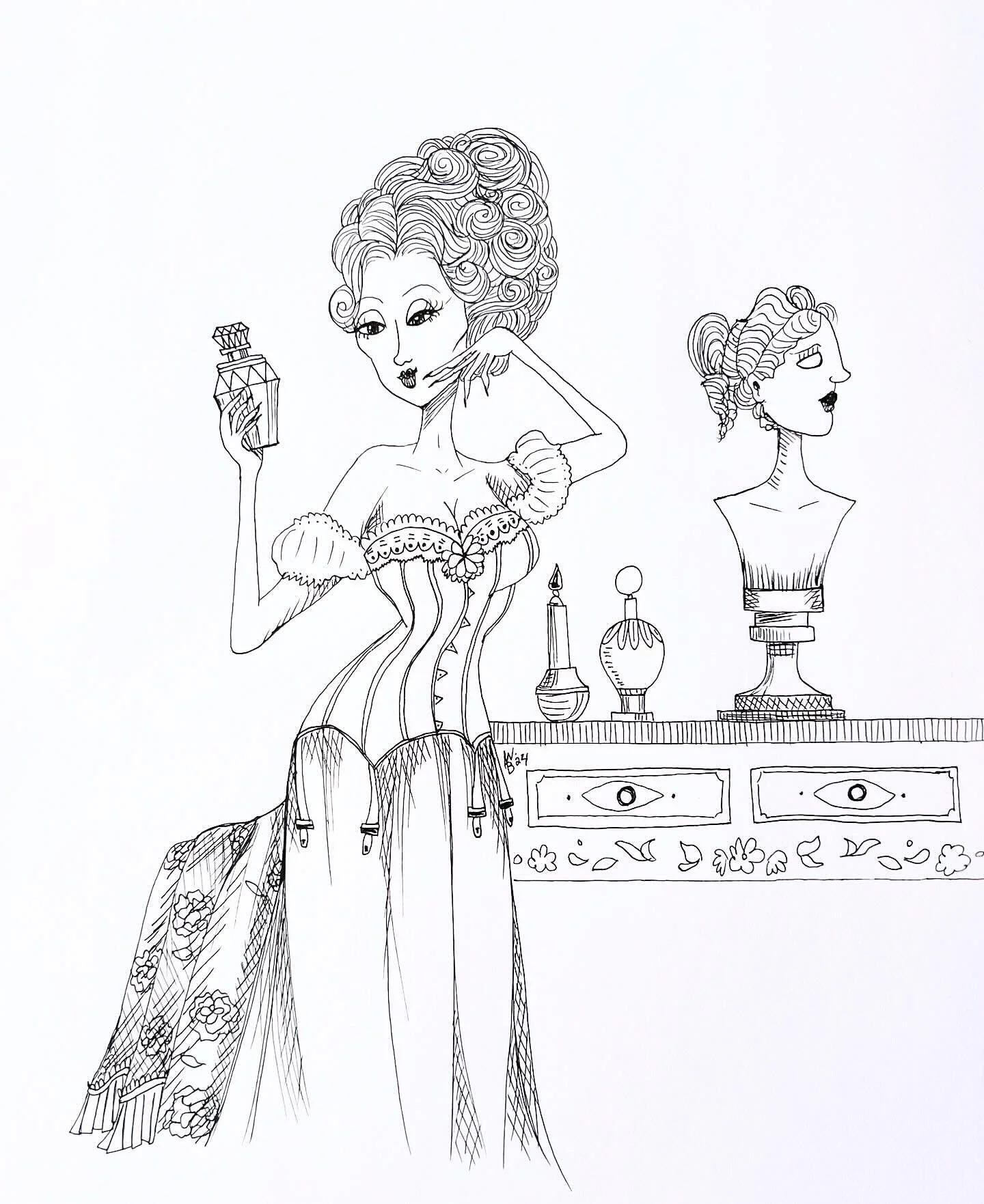 Absolutely honored to have had the opportunity to participate in a DTIYS challenge by one of my favorite Instagram artists, @albrt.victoria! 💎🎀

#DTIYS #DTIYSchallenge #albertvictoriaDTIYS3 #victorian #victorianstyle #illustrator #illustration #con