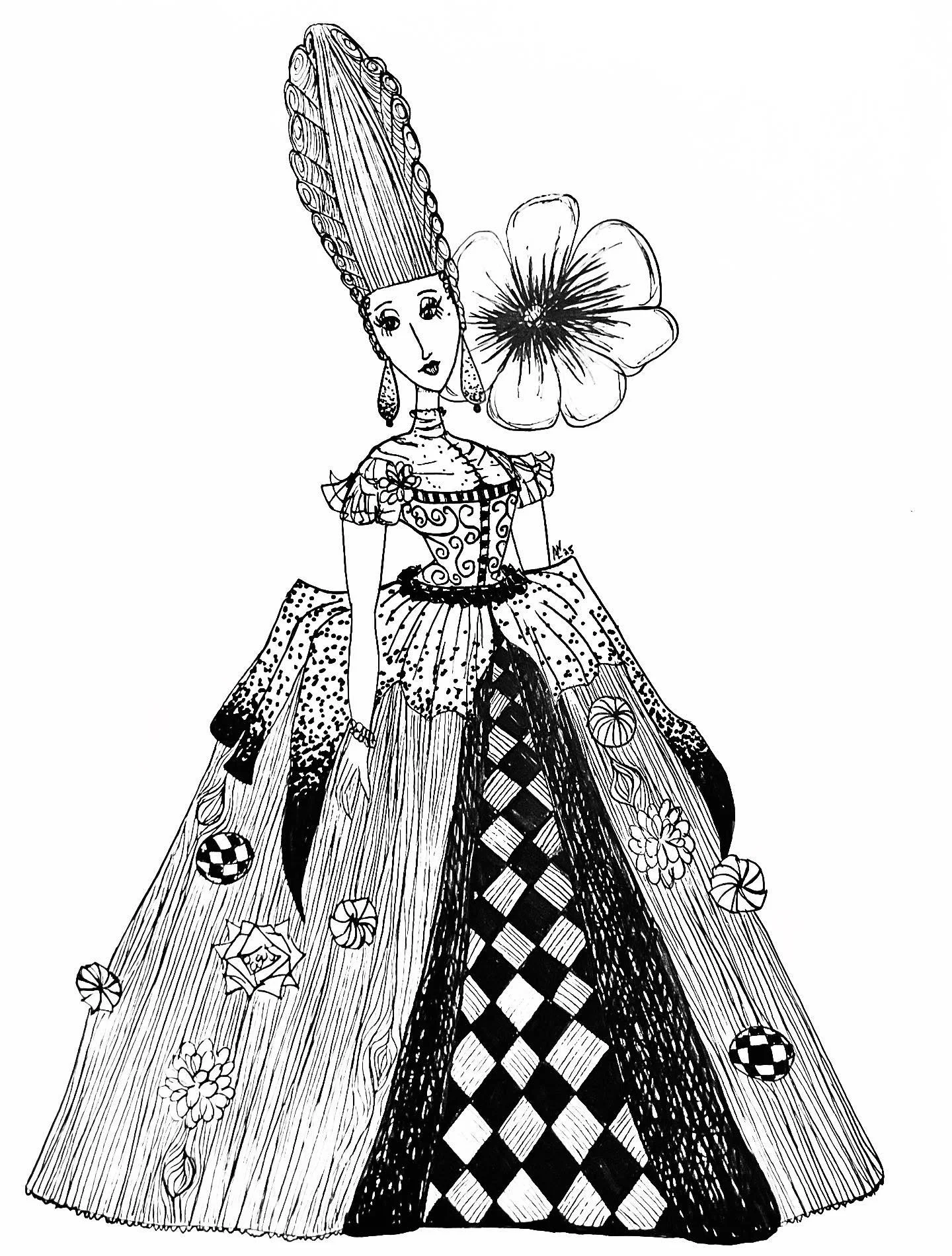 @inktober DAY 17: ORNATE ⚜️

#inktober #inktober2025 #inktober2025ornate #ornate #duchess #illustrator #illustration #art #artist