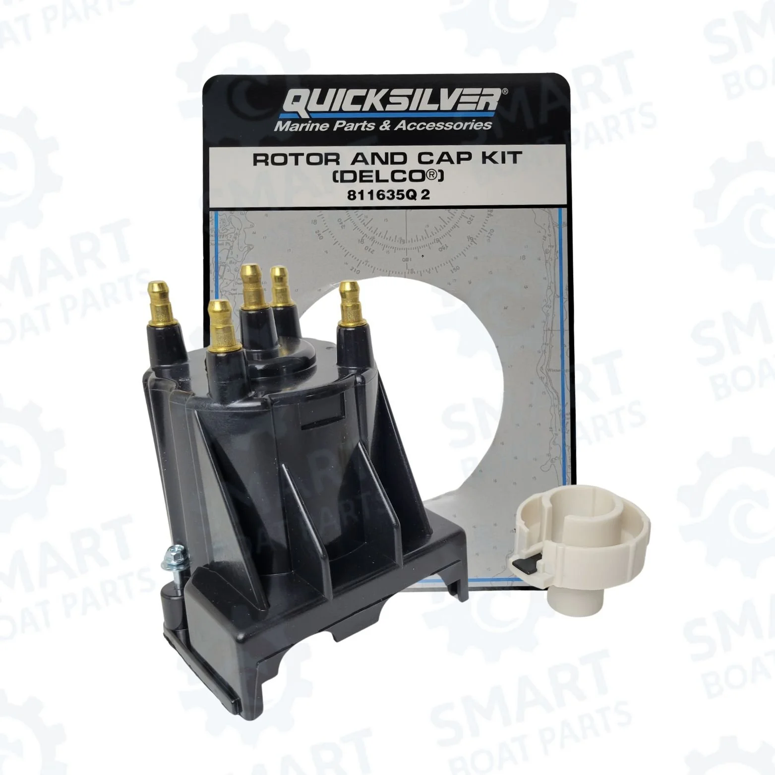 3.0L MerCruiser Distributor Cap & Rotor Kit 811635Q2 Quicksilver