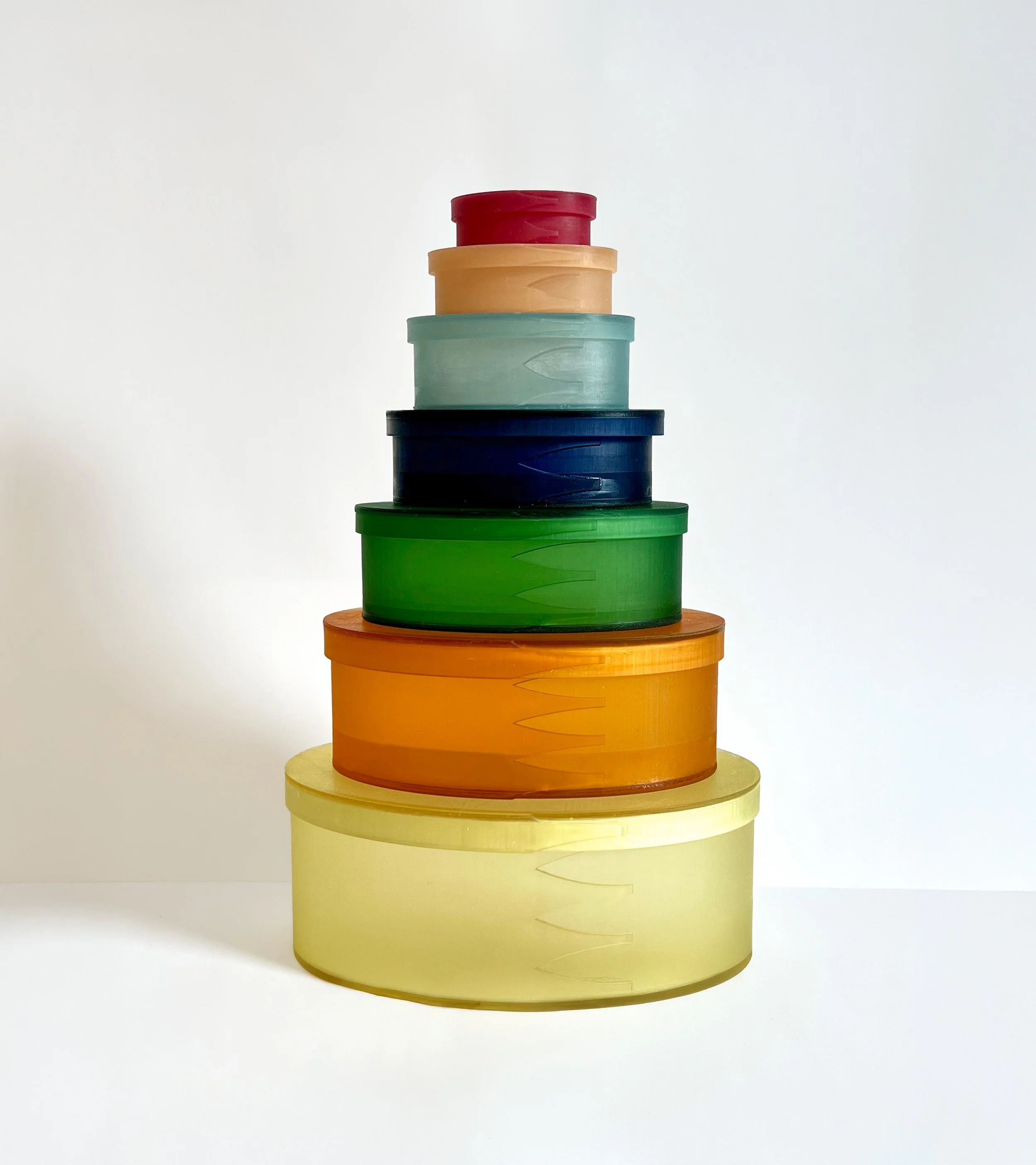 Shaker Redux
Oval Box Stack of Seven