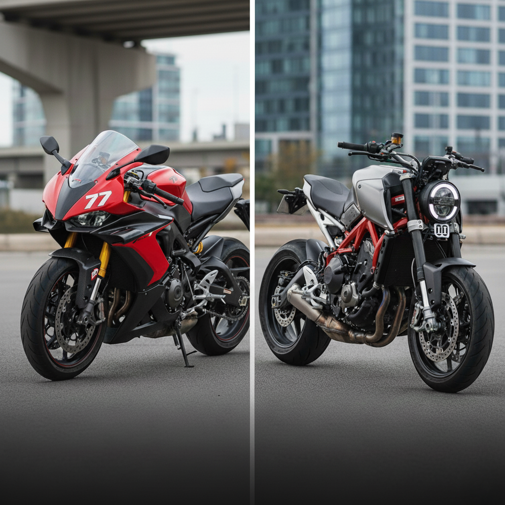 Naked vs Sport: la comparativa definitiva para elegir tu próxima moto