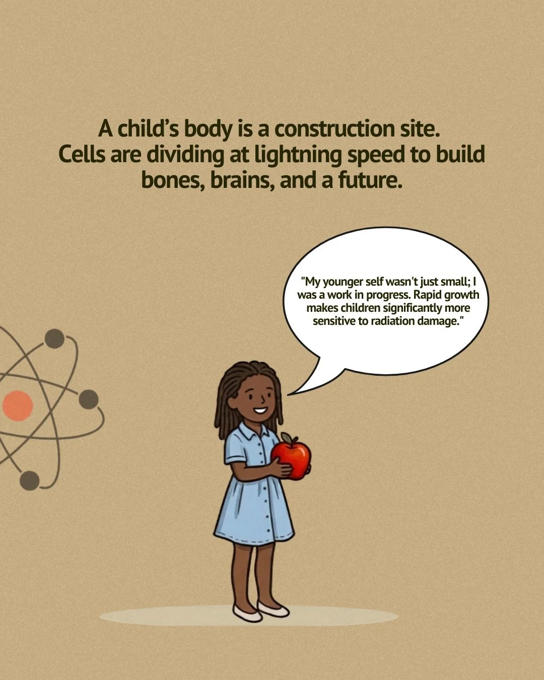 A child&rsquo;s body is a construction site. 🏗️

When we are young, our cells are dividing at lightning speed to build our bones, our brains, and our entire future. This intense period of rapid growth makes children significantly more sensitive to e