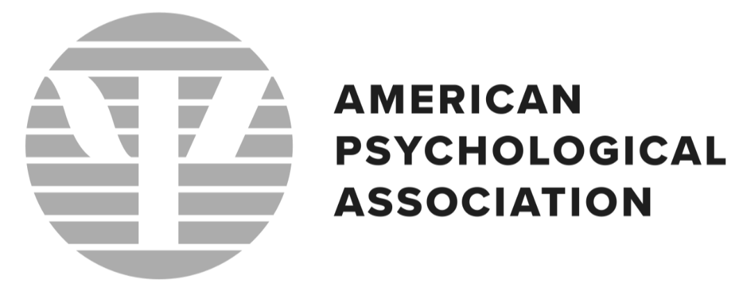 Logo of the American Psychological Association featuring a circular design with horizontal lines and the organization's name to the right.