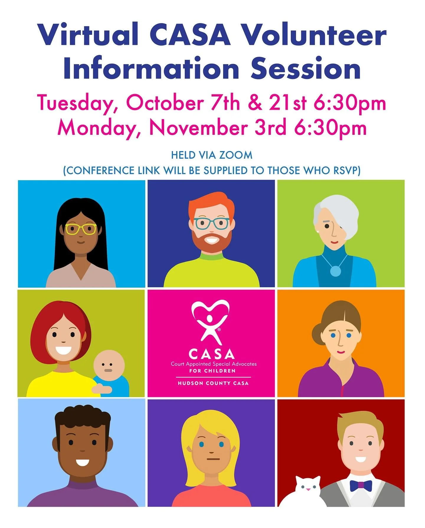 Want to make a difference in a child&rsquo;s life?
 Join one of our upcoming Virtual CASA Volunteer Information Sessions to learn how you can advocate for children in foster care! 💙❤️

RSVP today by clicking the link in our bio and take the first st