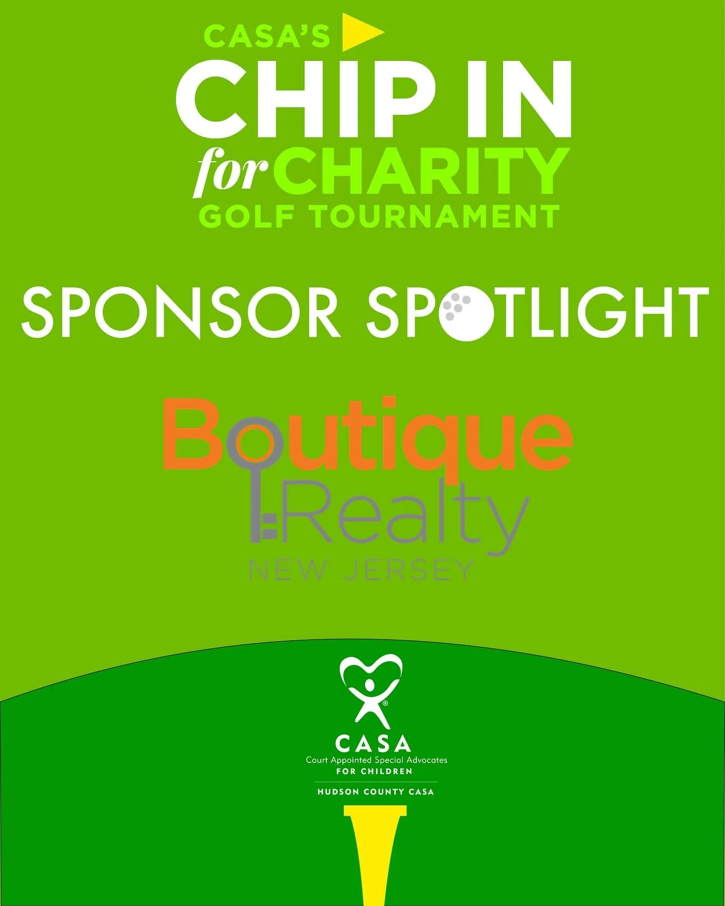 Thank you to our BBQ Sponsor Boutique Realty for Supporting Children in Foster Care!❤️💙 #SponsorSpotlight #chipinforcasa

Purchase tickets or support CASA&rsquo;s Fourth Annual Chip In for Charity Golf Tournament by clicking the link in our bio!