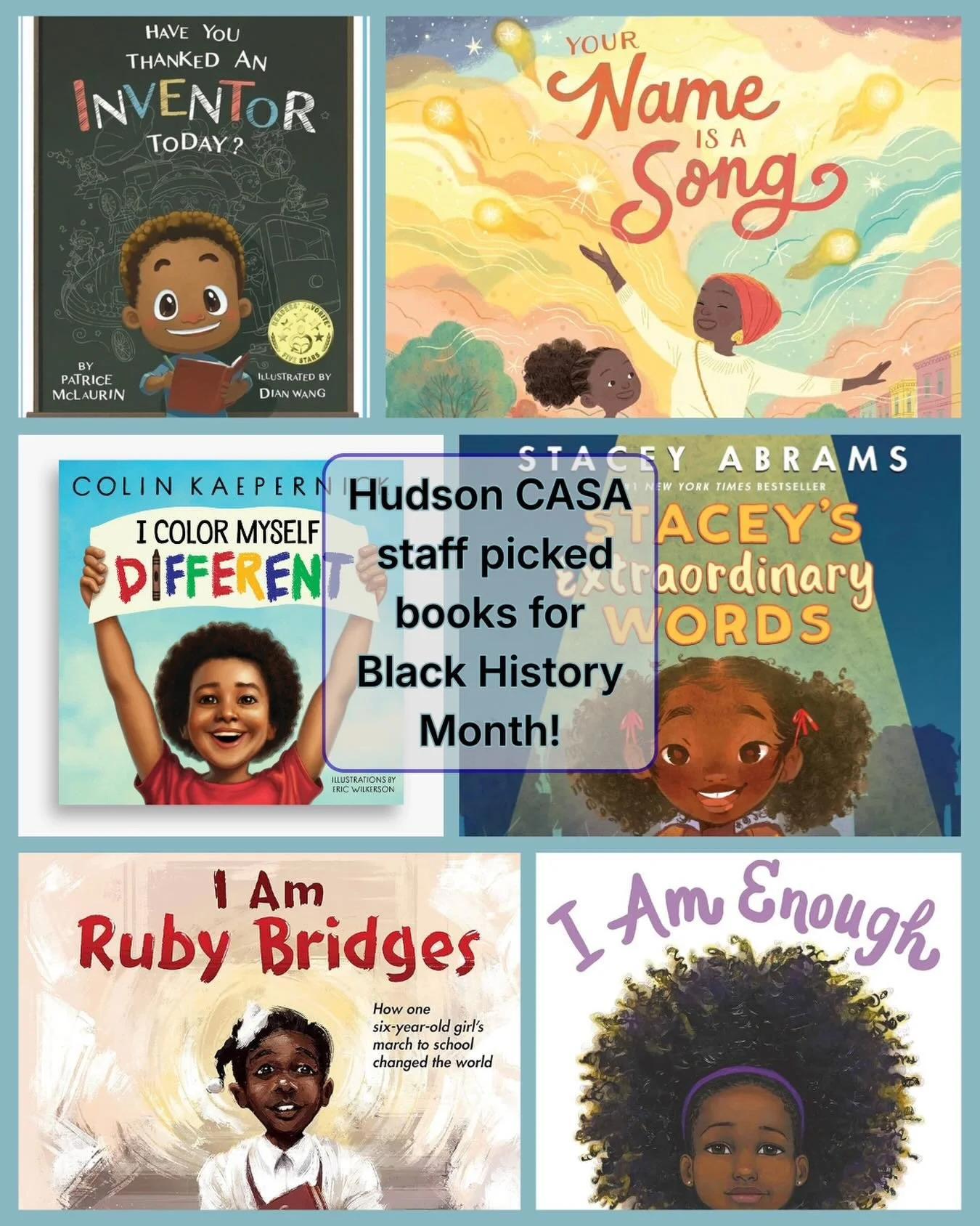 Hudson County CASA picked our favorite books to celebrate Black History Month.❤️

What are your book recommendations for us to add to our CASA library?📚 #blackhistorymonth