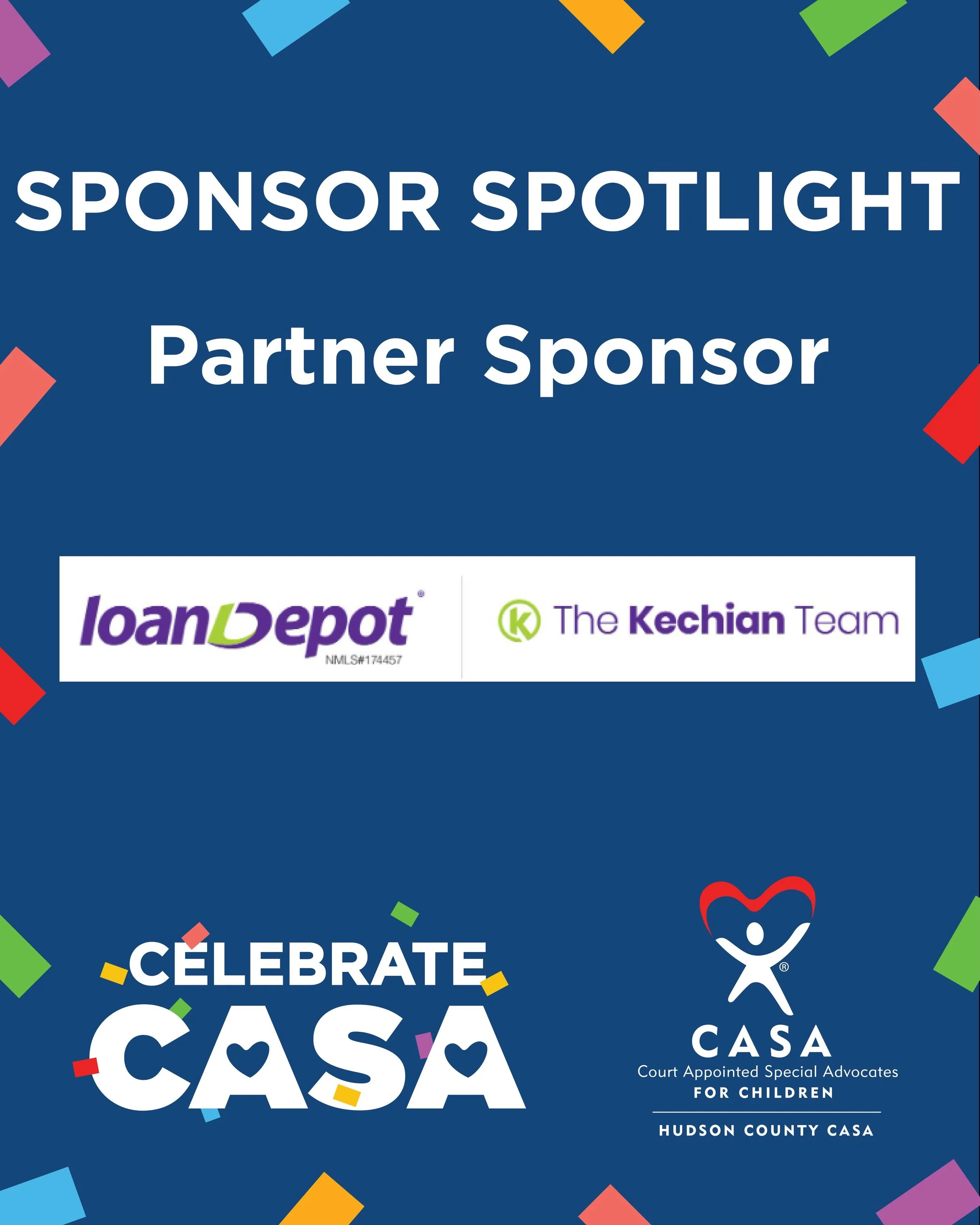 A special thank you to our Partner Sponsor, The Kechian Team at Loan Depot! 💙

Your support helps make a lasting impact in the lives of children in foster care throughout Hudson County. ❤️

#CelebrateCASA #SponsorSpotlight
