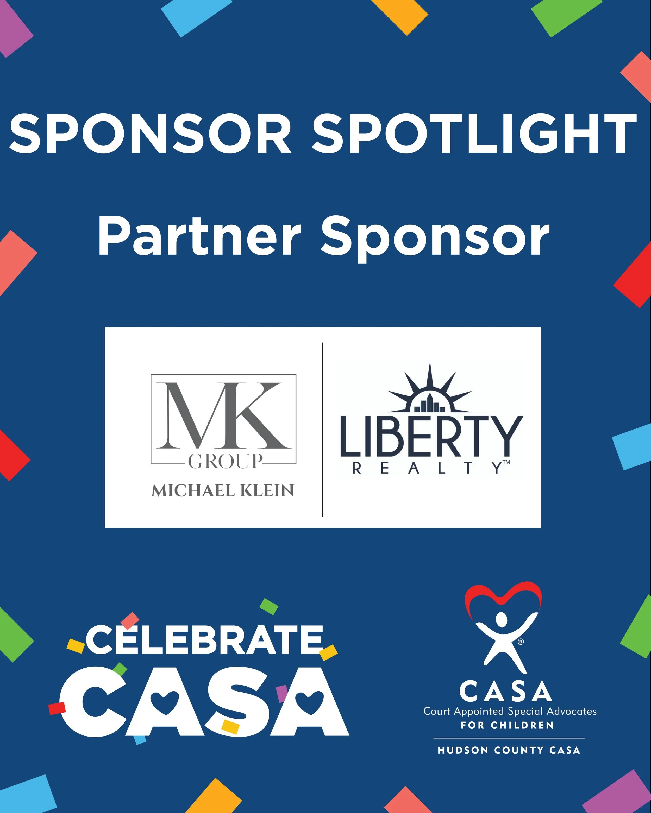 A special thank you to our Partner Sponsor, Michael Klein Group at Liberty Realty! 💙

Your support helps make a lasting impact in the lives of children in foster care throughout Hudson County. ❤️

#CelebrateCASA #SponsorSpotlight