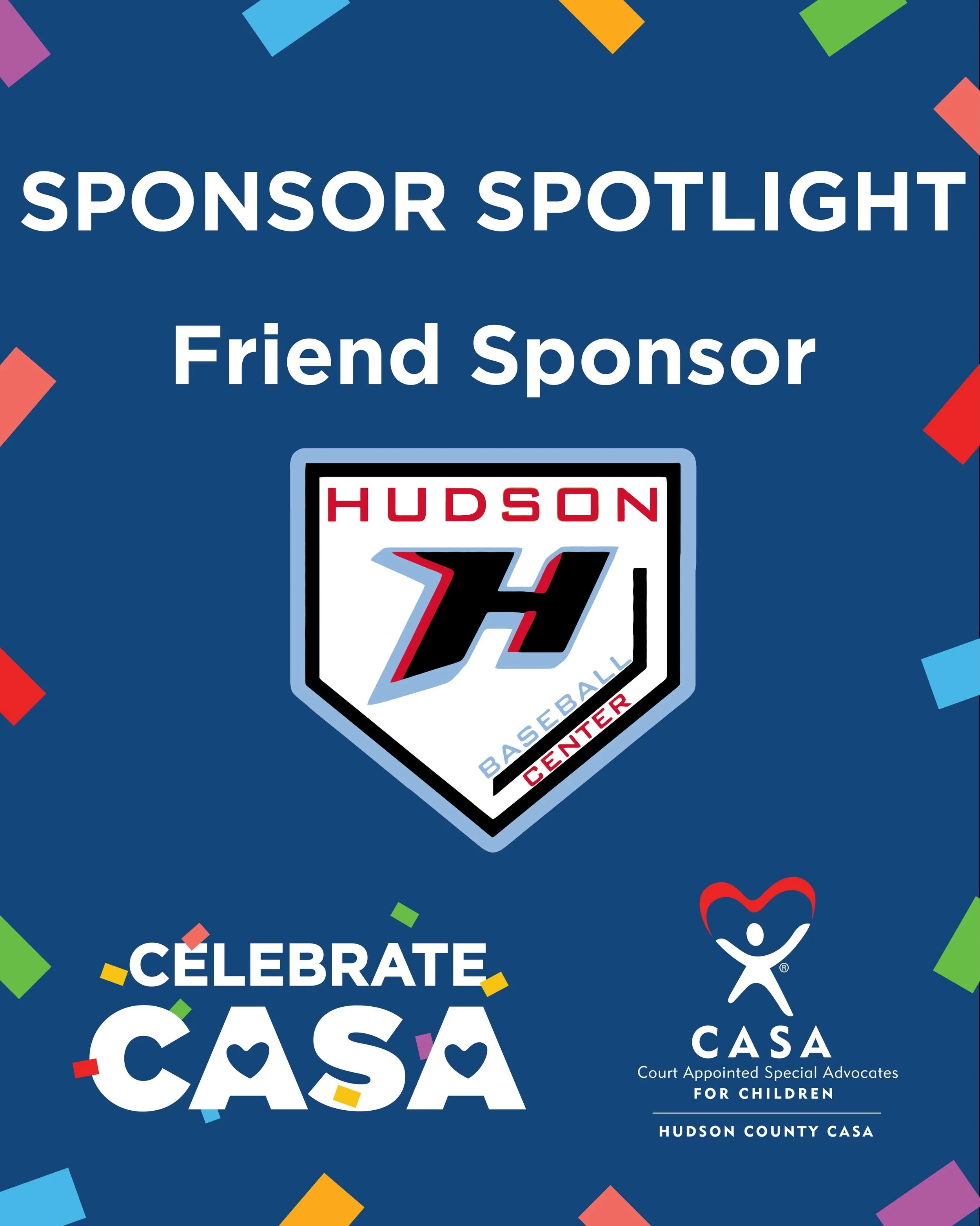 A special thank you to our Friend Sponsor, Hudson Baseball Center! ⚾💙

Your support helps Hudson County CASA continue advocating for children in foster care and providing them with the care, stability, and support they deserve. ❤️

#CelebrateCASA #S