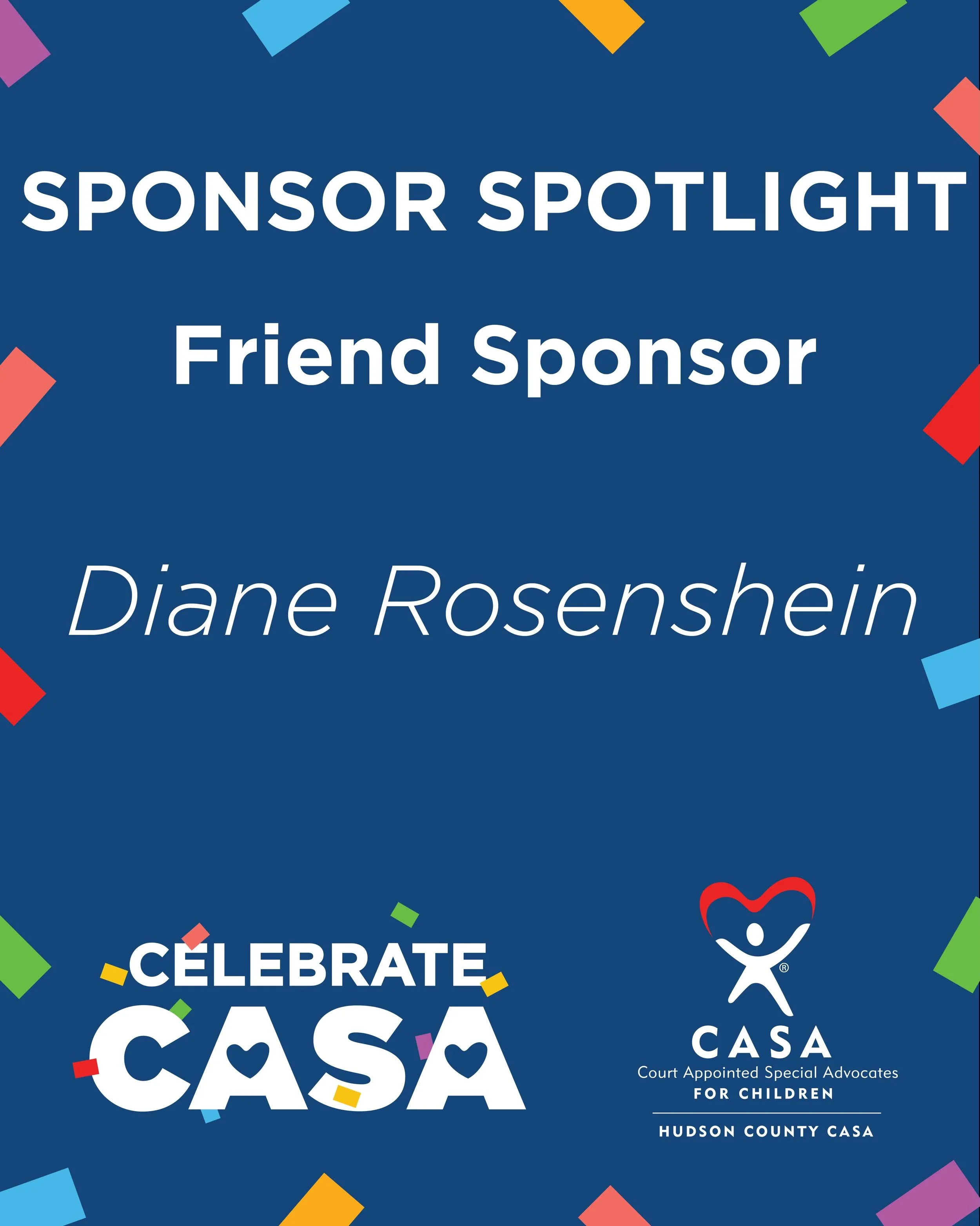 A special thank you to our Friend Sponsor, Diane Rosenshein! 💙

Your support helps Hudson County CASA continue advocating for children in foster care and providing them with the care, stability, and voice they deserve. ❤️

#CelebrateCASA #SponsorSpo