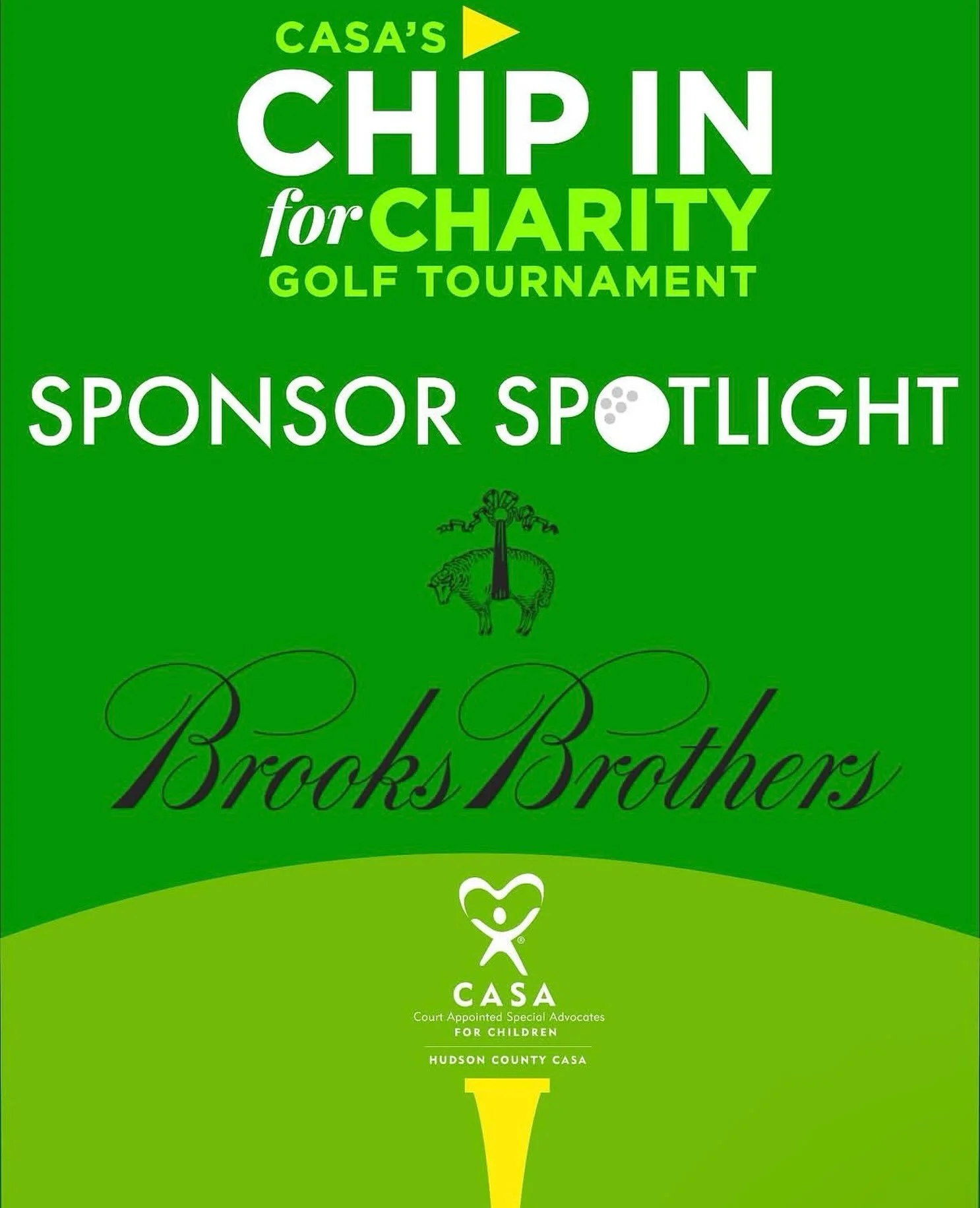 A big thank you to our Golf Cart Sponsor, Brooks Brothers, for helping us drive change for children in foster care! ❤️💙⛳️

Your support of Hudson County CASA&rsquo;s 5th Annual Chip In for Charity Golf Tournament helps us continue advocating for chi