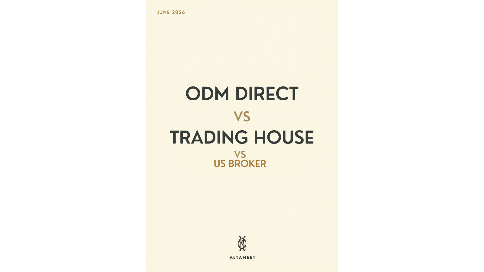 Korean ODM Direct vs Trading House vs US Broker (2026)