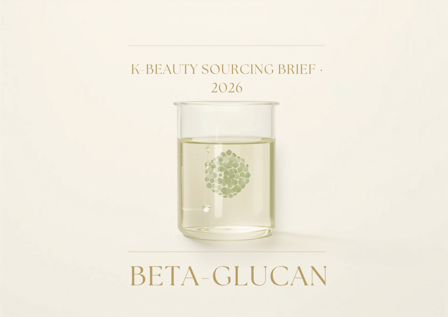 Beta-Glucan in Korean K-Beauty: A 2026 ODM Sourcing Brief for Indie Founders