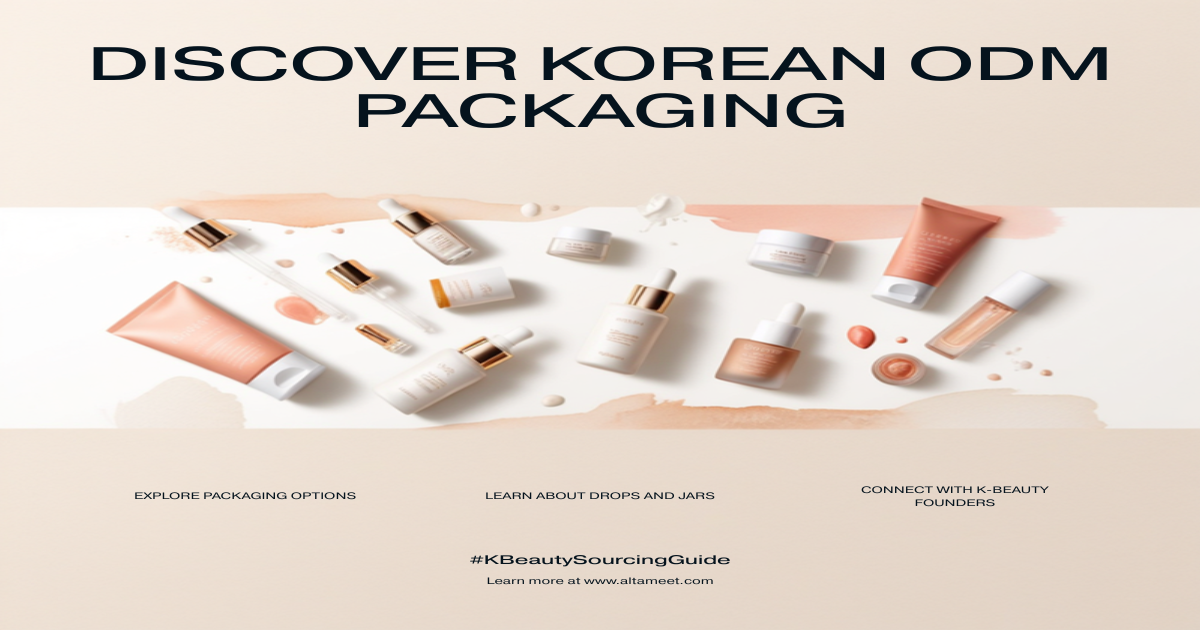 Korean ODM Packaging for Indie K-Beauty Founders: Tubes, Airless Pumps, Droppers, Jars