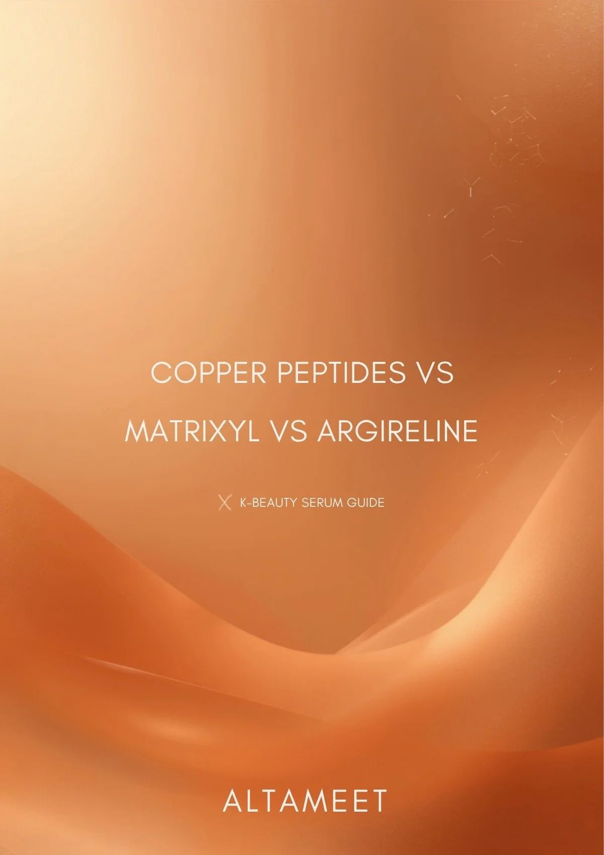 Copper Peptides vs Matrixyl vs Argireline: Peptide Guide for K-Beauty Founders (2026)