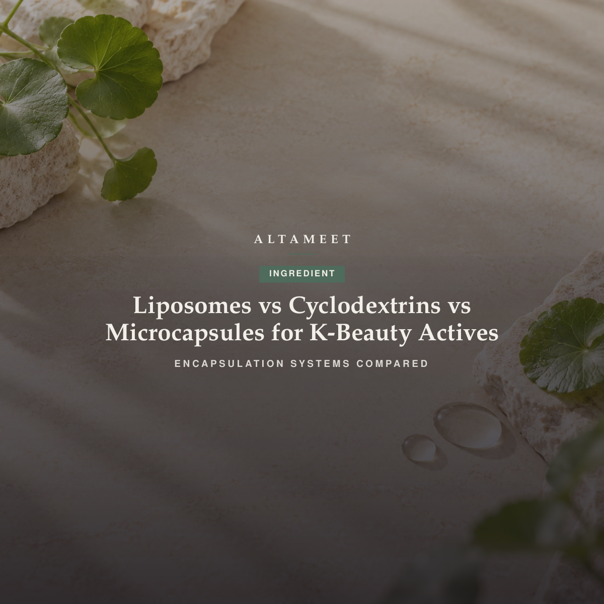 Liposomes vs Cyclodextrins vs Microcapsules for K-Beauty Actives