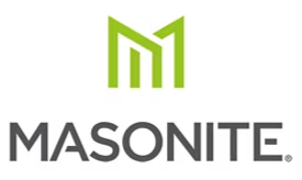Masonite logo with stylized green 'M' and the company name in gray